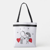 Wedden, Valentijnsdag Tote Bag (Achterkant)