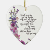 Wedden, verloving, verjaardagsgeschenken keramisch ornament (Rechts)