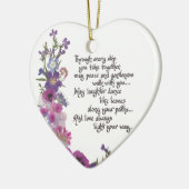 Wedden, verloving, verjaardagsgeschenken keramisch ornament (Links)