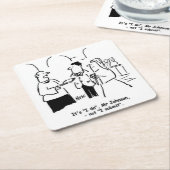 Wedden. Vicar vertelt Bridegroom dat het "ik doe"  Kartonnen Onderzetters (Schuin)