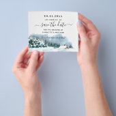 Wedden winter wonderland budget bespaart datum flyer (Hand)