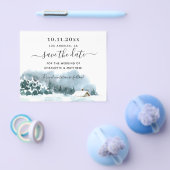 Wedden winter wonderland budget bespaart datum flyer (Enkel)