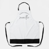 Weddenbloemen op naam Florist Business Uniform Schort (Voorkant)