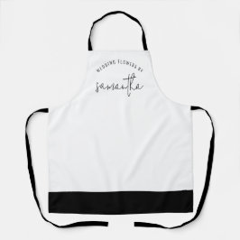 Weddenbloemen op naam Florist Business Uniform Schort