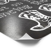 Weddenbord Chalkboard stijl grappige laarzen teken Foto Afdruk (Hoek)