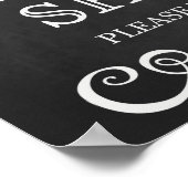 Weddenbordbord - Dansschoenen bord-bord Poster (Hoek)