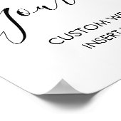 Weddenbordje - Creëer Uw eigen Greeneryteken Poster (Hoek)