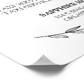 Weddenbordje — Drink en aanloop niet Poster (Hoek)