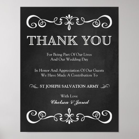 Weddenbordje - Twitter-bord voor donatie over het  Poster (Voorkant)