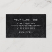 Weddencoördinatenkaart Visitekaartje (Achterkant)