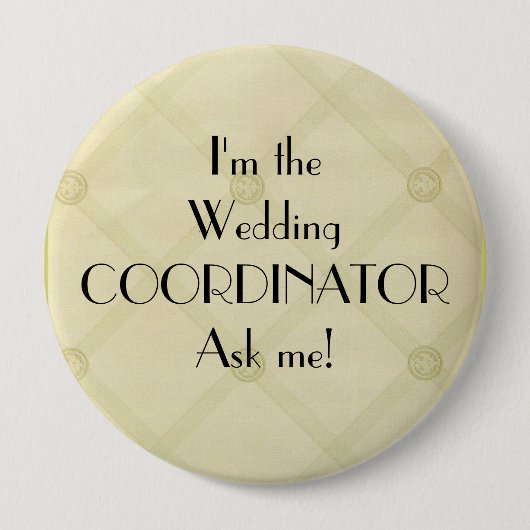 Weddencoördinator-planner Ronde Button 4,0 Cm (Voorkant)