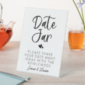 WeddenDatum Jar Ideas Guestbook Alternatief Reclamebord Met Voetstuk (Insitu)
