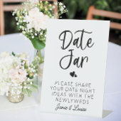 WeddenDatum Jar Ideas Guestbook Alternatief Reclamebord Met Voetstuk