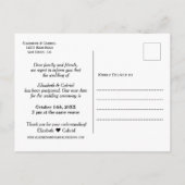 WeddenDatum Uitgesteld Eenvoudige foto Aankondigingskaart (Achterkant)