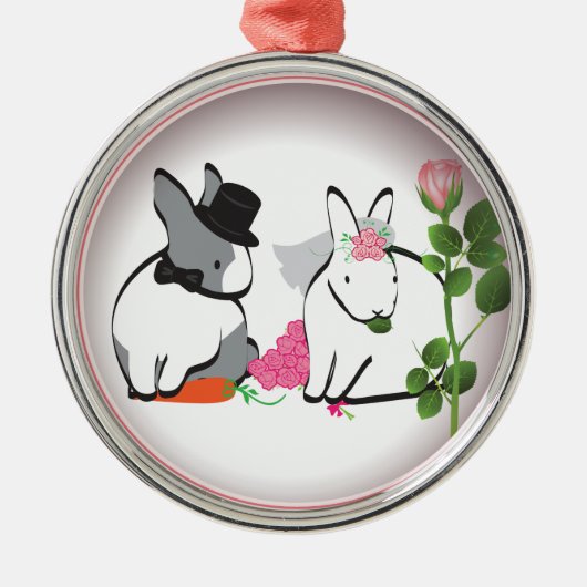 WEDDENDE CONGRATULATIES! METALEN ORNAMENT (Voorkant)