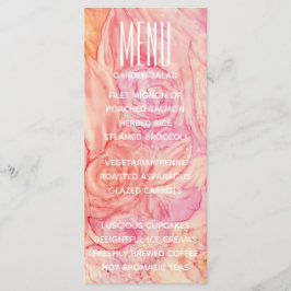 Weddenemenkaart - Verse bloemen Menu