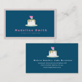 Weddenenkaart bakkerij-decorator visitekaartje (Voorkant / Achterkant)