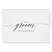 Weddenenkaart naar bruin, keepslag, liefdesnotitie (Voorkant Horizontaal)