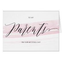 Weddenenkaart voor ouders, Elegant, Wedding Keepsl