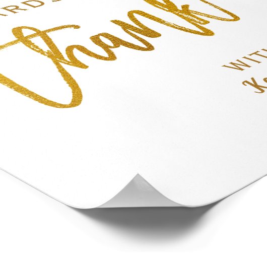 Weddenenkaarten en cadeaus voor 20 x 10 Typografie Poster (Hoek)