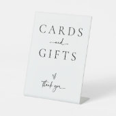 Weddenenkaarten en cadeausetafel voetteken B613 Reclamebord Met Voetstuk (Voorkant)