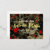 Weddenenkaartset Folie Feestdagen Briefkaart (Voorkant / Achterkant)