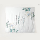 Weddenfoto Achtergrond Wandkleed (Voorkant (horizontaal))