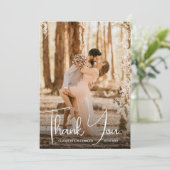 Weddenfoto Bedankkaart (Staand voorkant)