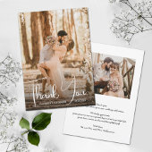 Weddenfoto Bedankkaart
