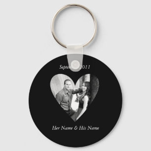 Weddenfoto Black Heart Keychain
