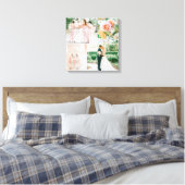 Weddenfoto Collage Canvas Afdruk (Insitu (Slaapkamer))