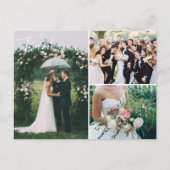 Weddenfoto Collage Hartelijk dank Briefkaart (Voorkant)