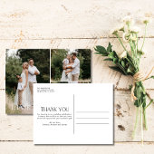 Weddenfoto Collage Hartelijk dank Briefkaart