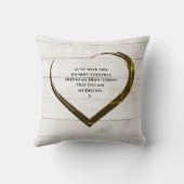 Weddenfoto collage Rustic Simple Heart Quote Kussen (Achterkant)