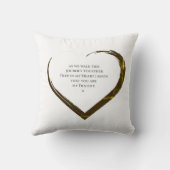 Weddenfoto Collage Simple Heart Quote Kussen (Achterkant)