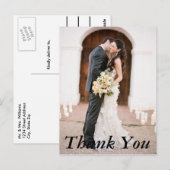 Weddenfoto Dank je Briefkaart (Voorkant / Achterkant)