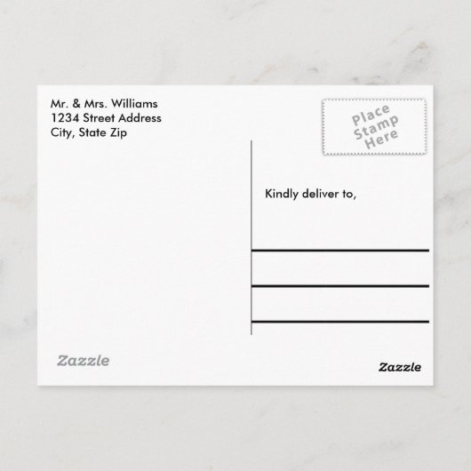 Weddenfoto Dank je Briefkaart (Achterkant)