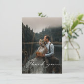 Weddenfoto Dank je Briefkaart (Staand voorkant)