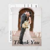 Weddenfoto Dank je Briefkaart (Voorkant / Achterkant)