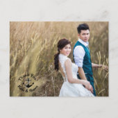 Weddenfoto Dank je dubbelzijdig Briefkaart (Voorkant)