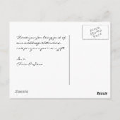 Weddenfoto Dank je Kaarten | BRIEFKAART (Achterkant)