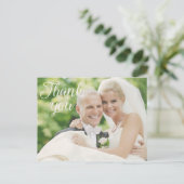 Weddenfoto Dank je Kaarten | BRIEFKAART (Staand voorkant)