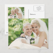 Weddenfoto Dank je Kaarten | BRIEFKAART (Voorkant / Achterkant)