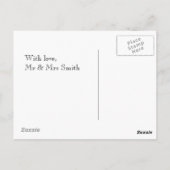 Weddenfoto Dank je Kaarten | BRIEFKAART (Achterkant)