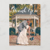 Weddenfoto Dank je Kaarten | BRIEFKAART (Voorkant)