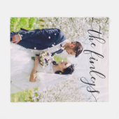 Weddenfoto Fleece Blanket (Voorkant (Horizontaal))