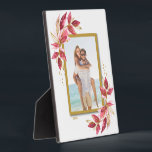 Weddenfoto Fotoplaat<br><div class="desc">De plaatjes van de tablet voorzien van een ingebouwde paling bevatten uw favoriete foto voorzien van prachtige rode, roze en gouden bladeren. VERANDERT de datum naar het huidige jaar of u kunt deze verwijderen of meer informatie toevoegen. Geweldig als geschenk of om je favoriete foto in je eigen huis weer...</div>