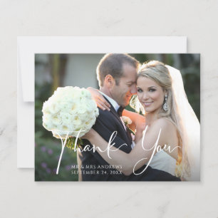 Weddenfoto Front Achterzijde Paars chassis Bedankkaart