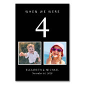 Weddenfoto Fun Black Kaart (Voorkant)