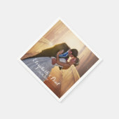 Weddenfoto gepersonaliseerd servet (Hoek)